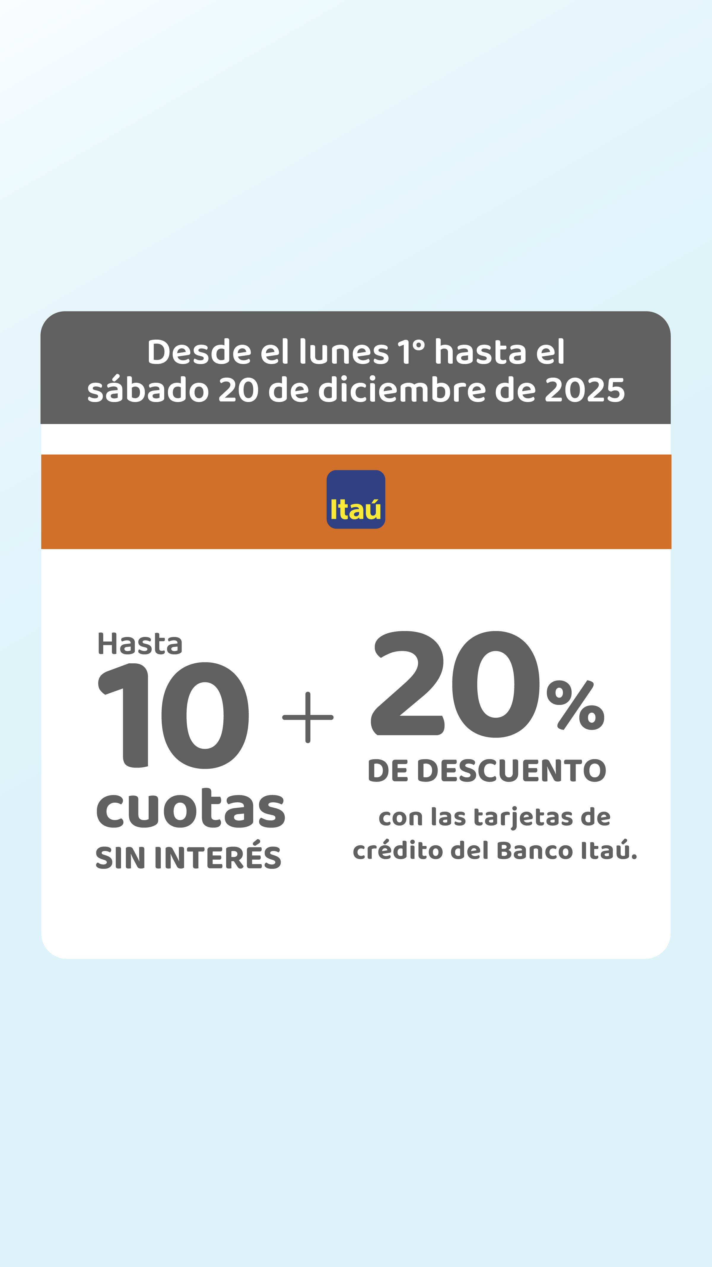 Promociones vigentes 